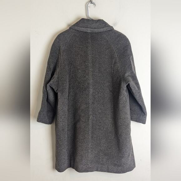 Vintage Lambswool Silk & Mohair Button Down Single Breasted Pea Coat Women's 12 - Picture 6 of 10